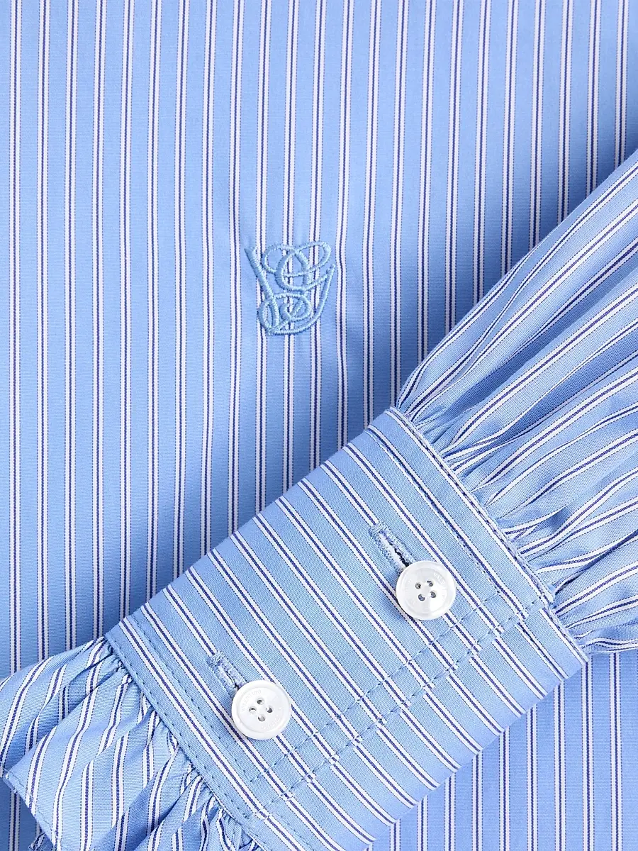 Valentino Women's Classic Stripe Popeline Shirt | Thumbnail 6