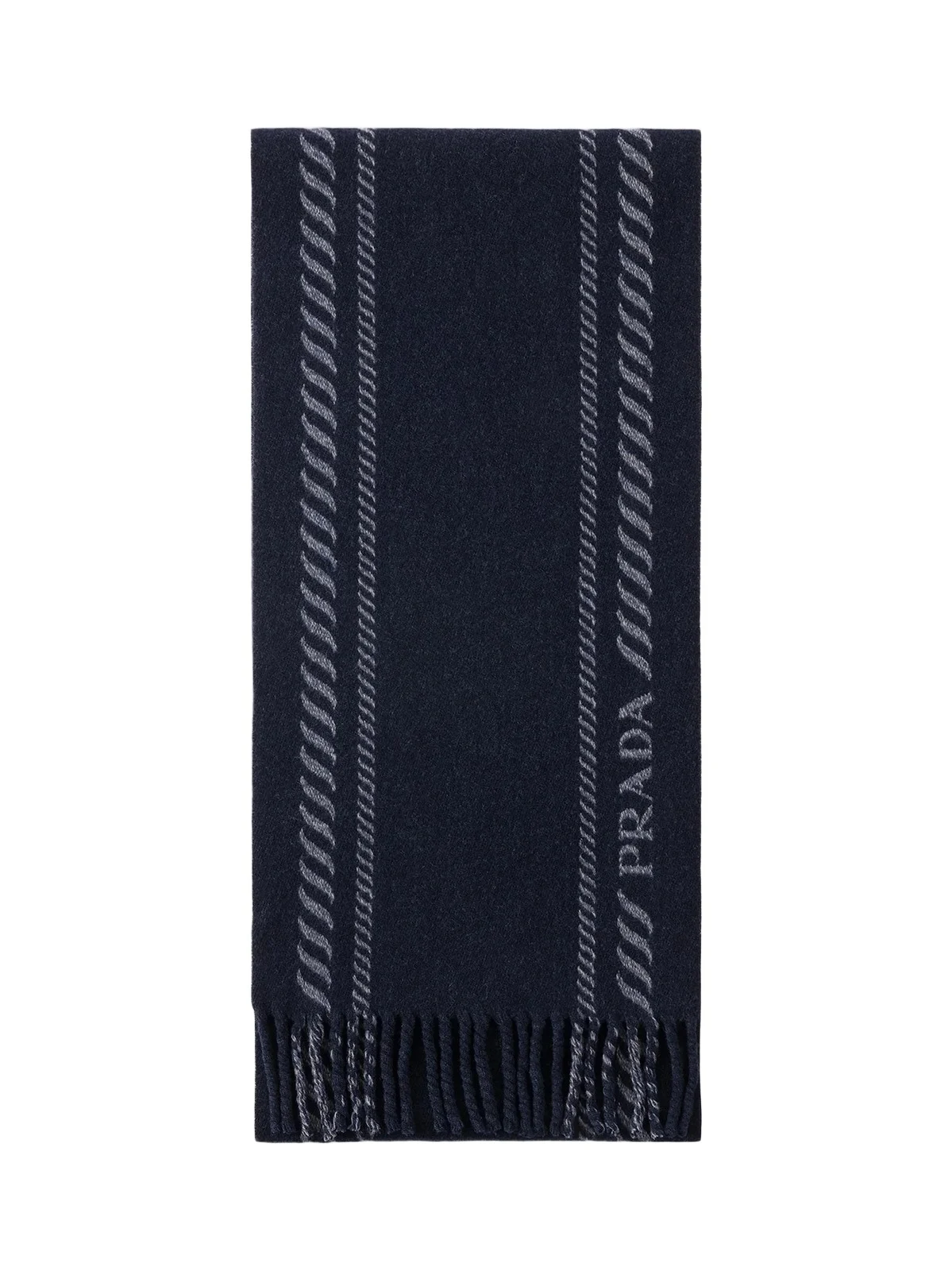 Men's Wool and Cashmere Scarf - Blue Men's Wool and Cashmere Scarf - Blue