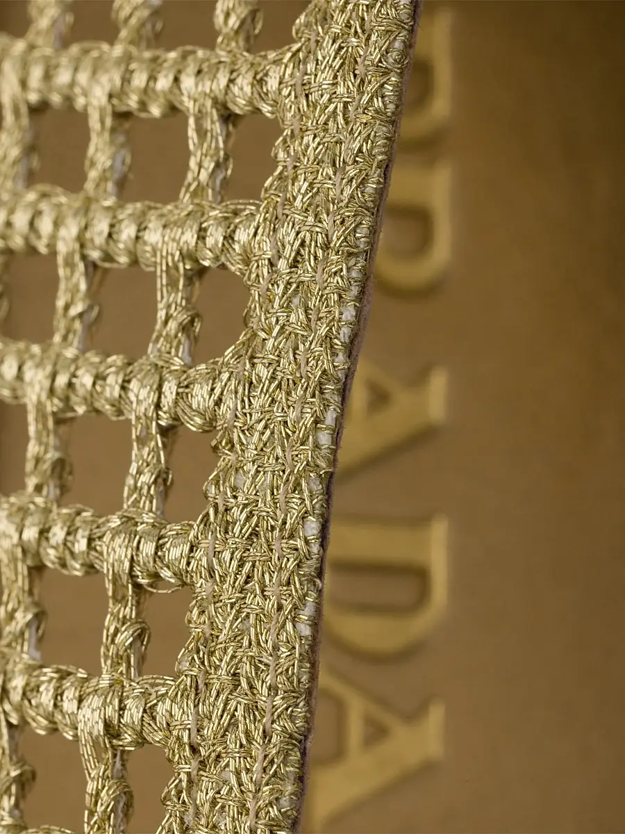 Prada Women's Crochet Ballerinas - Gold | Thumbnail 5 Prada Women's Crochet Ballerinas - Gold | Thumbnail 5