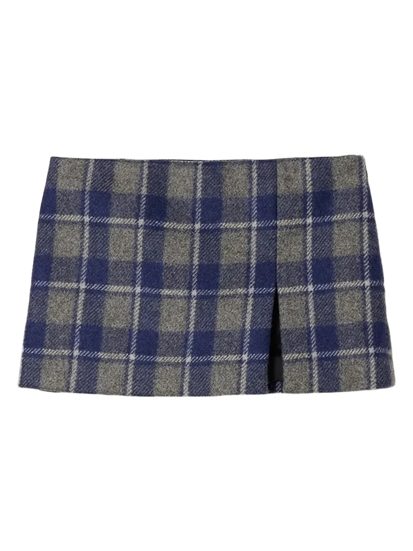 Women's Checked Miniskirt