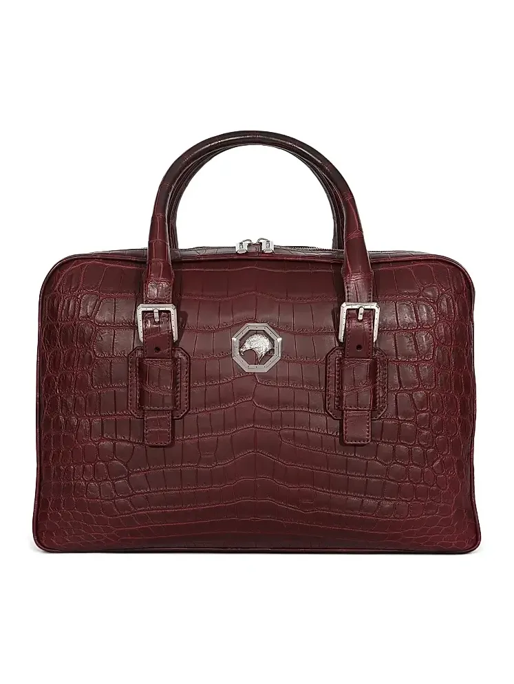 Stefano Ricci Men's Classic Adjustable Croc Bag