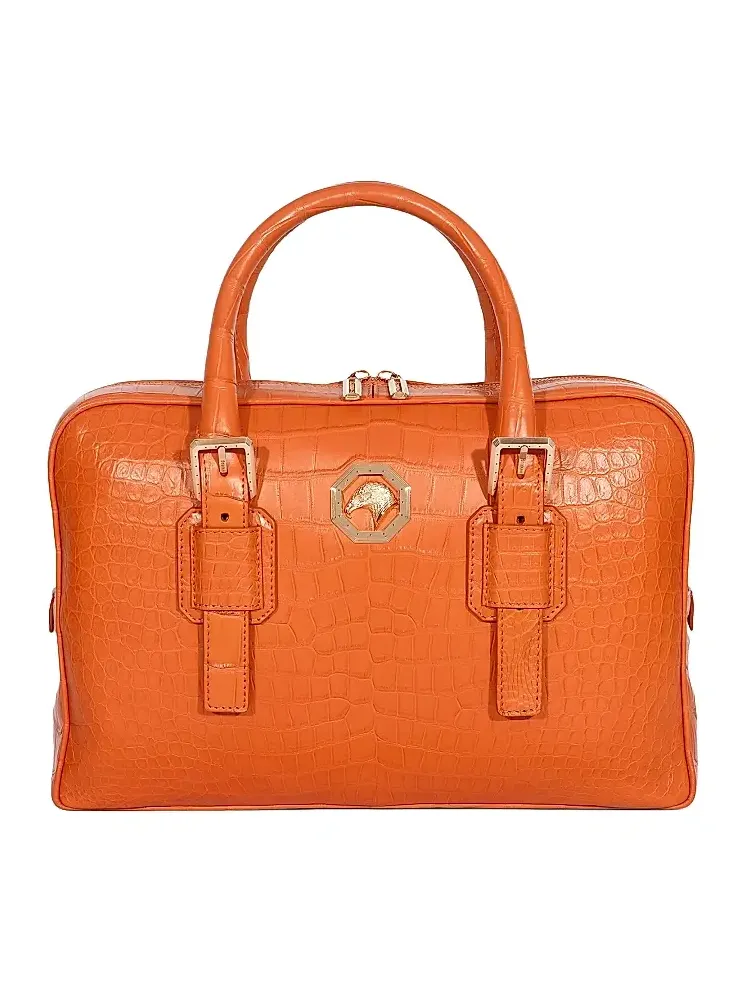 Stefano Ricci Men's Classic Adjustable Croc Bag