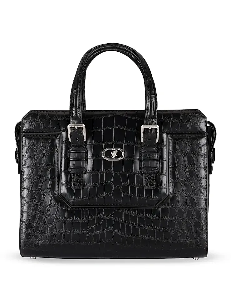 Men's Men's Bag Full Croc Leather