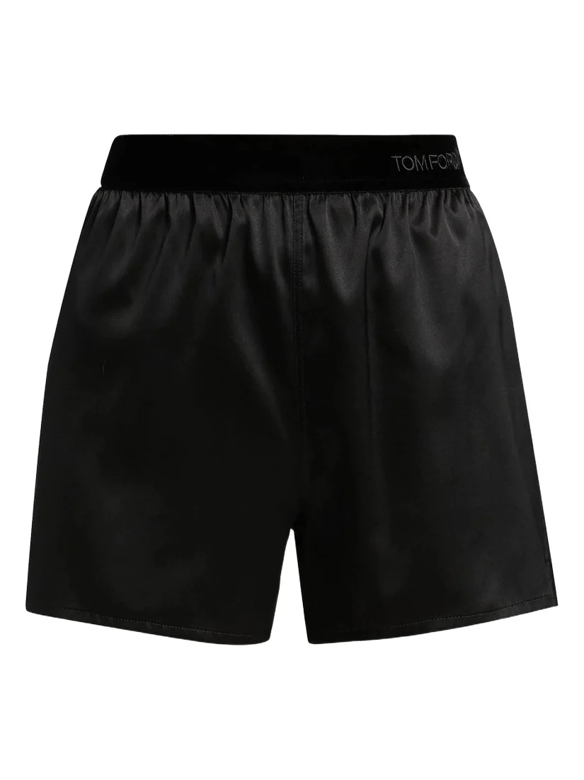 Women's Stretch Silk Satin Pajama Boxer Shorts Women's Stretch Silk Satin Pajama Boxer Shorts