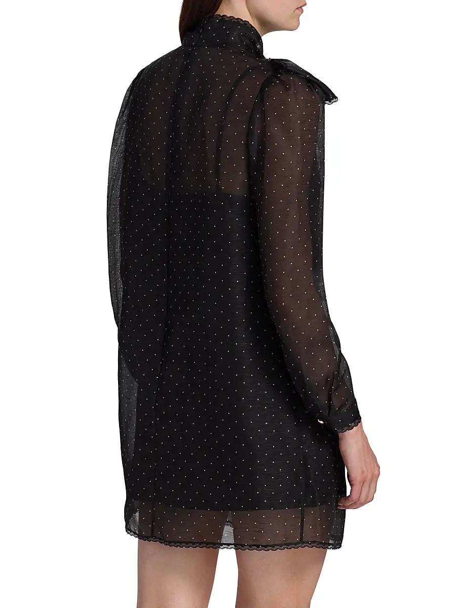 Zimmermann Women's Dream Polka Dot Tieneck Minidress | Thumbnail 5 Zimmermann Women's Dream Polka Dot Tieneck Minidress | Thumbnail 5
