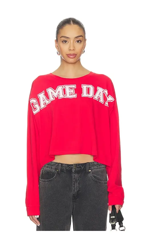 DAYDREAMER Game Day Meet & Greet Long Sleeve Top | Image 1 DAYDREAMER Game Day Meet & Greet Long Sleeve Top | Image 1