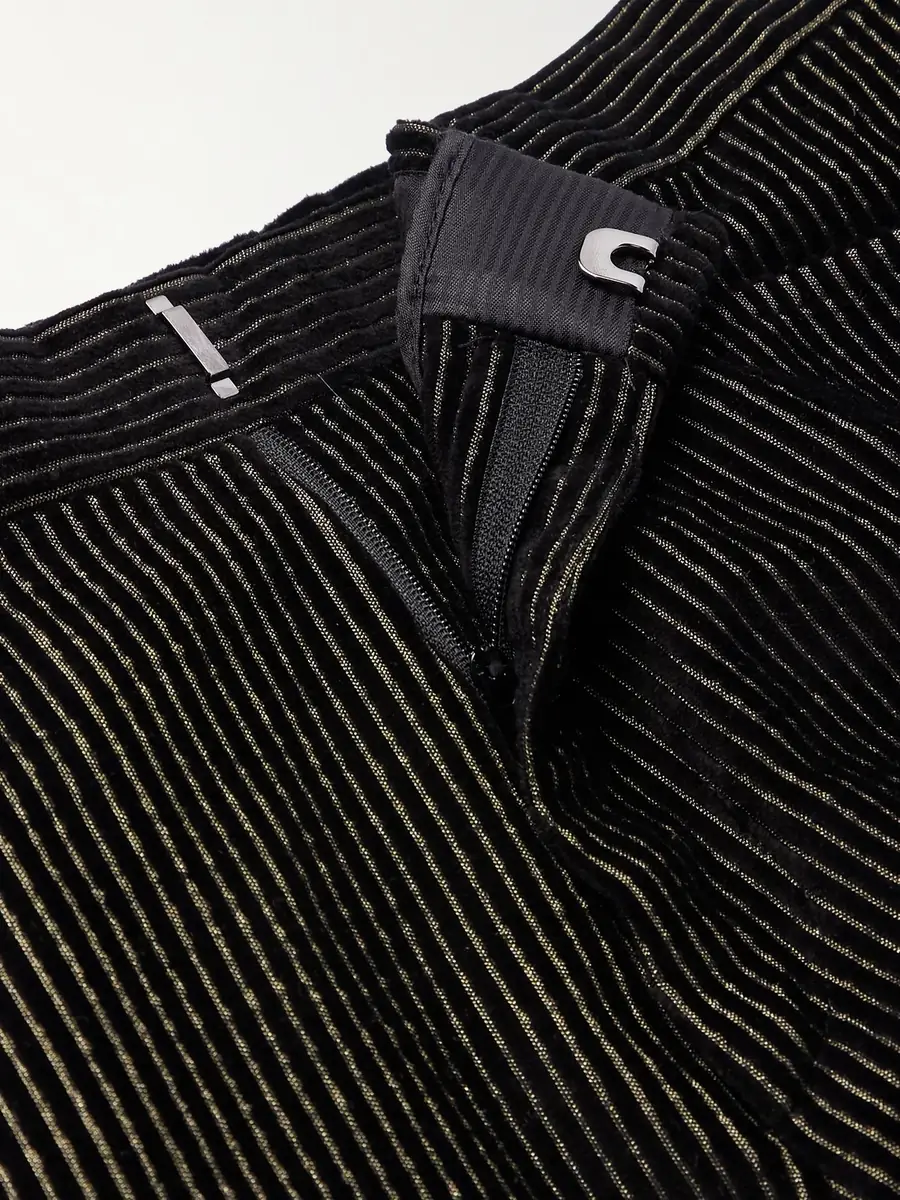 Tom Ford Dyllan Slim-Fit Tapered Striped Cotton-Blend Velvet Tuxedo Trousers - Men | Thumbnail 6 Tom Ford Dyllan Slim-Fit Tapered Striped Cotton-Blend Velvet Tuxedo Trousers - Men | Thumbnail 6