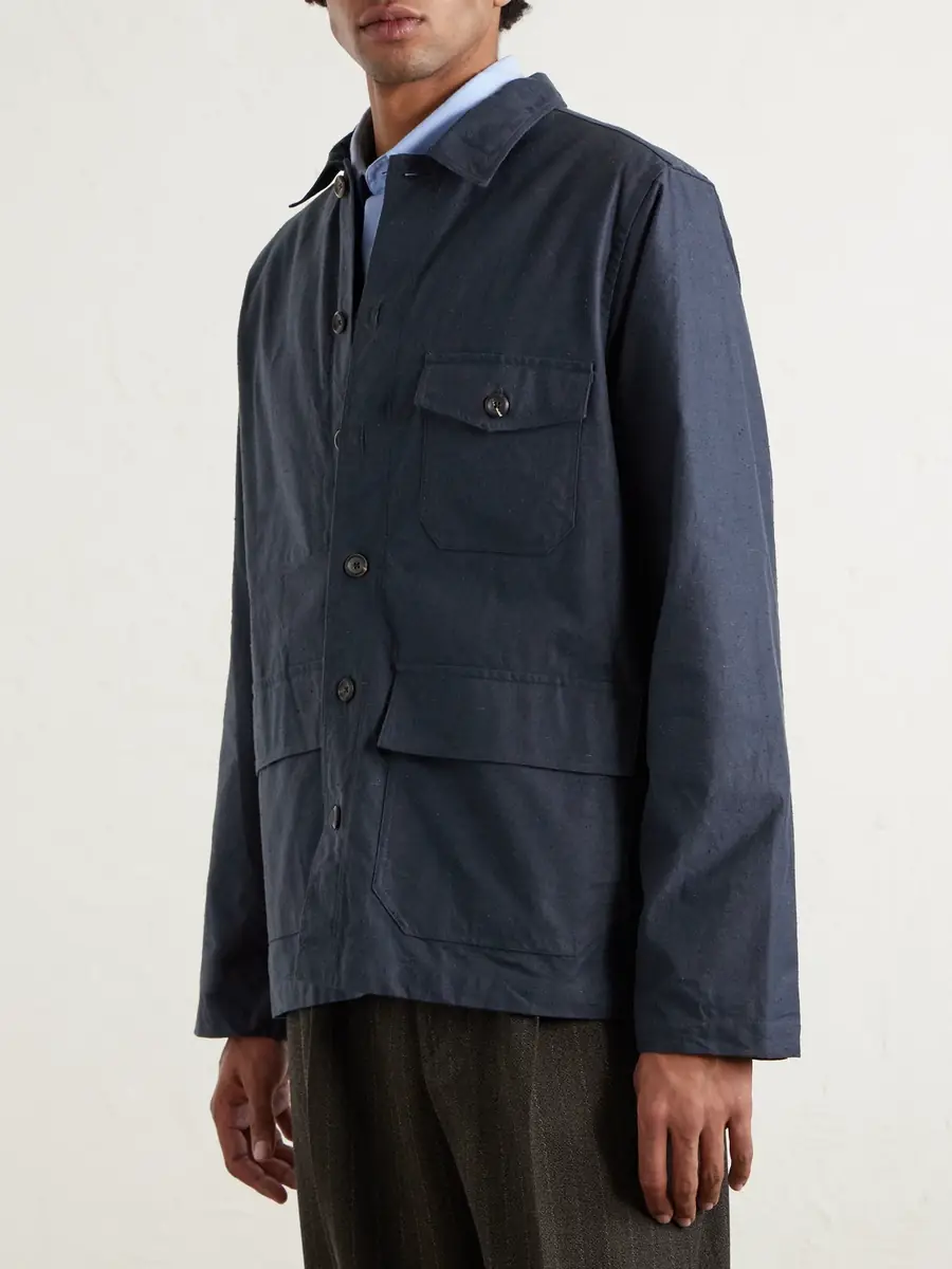 Drake's Cotton Overshirt - Men | Thumbnail 3 Drake's Cotton Overshirt - Men | Thumbnail 3