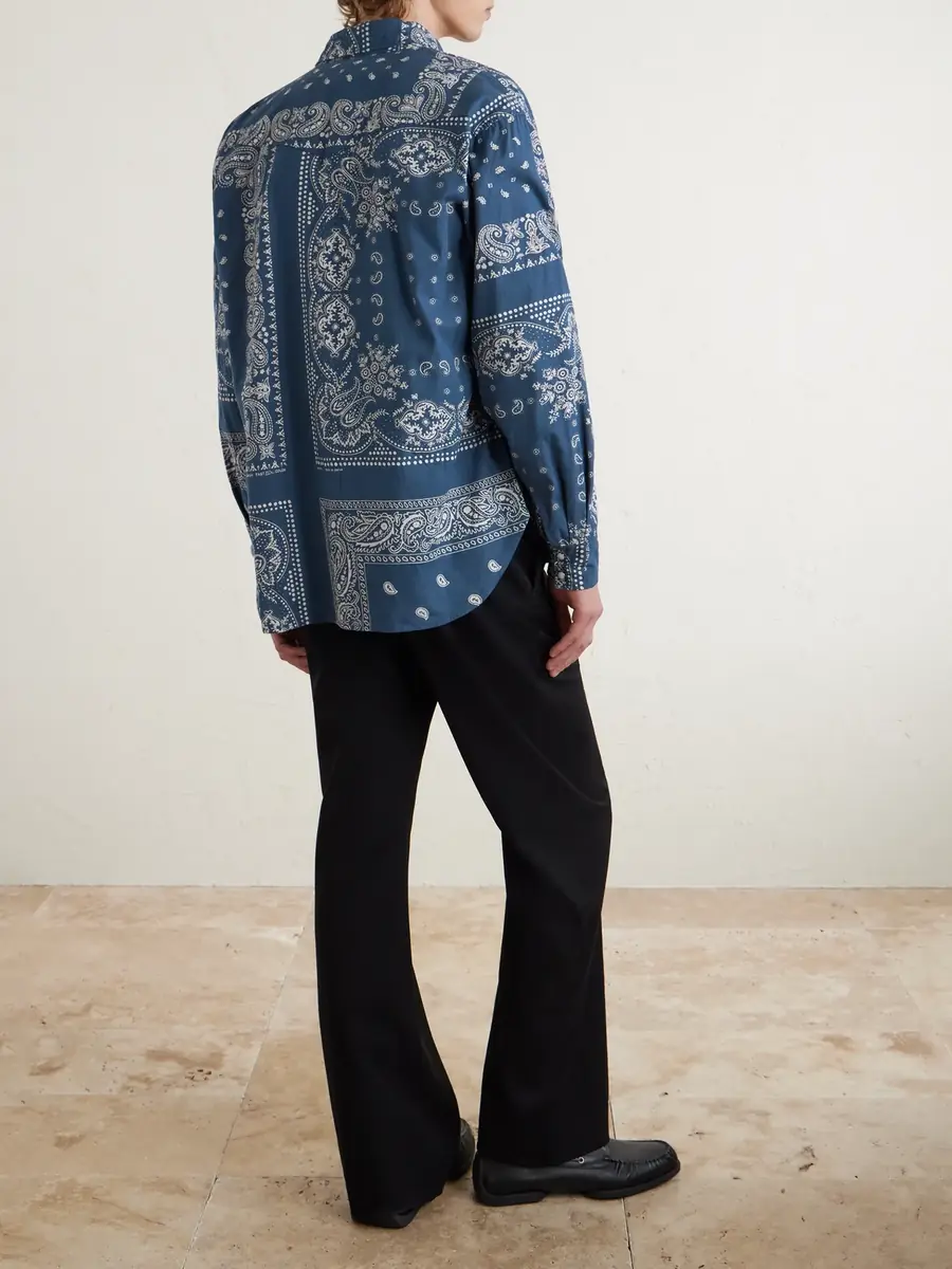 KAPITAL Bandana-Print Cotton Shirt - Men | Thumbnail 4