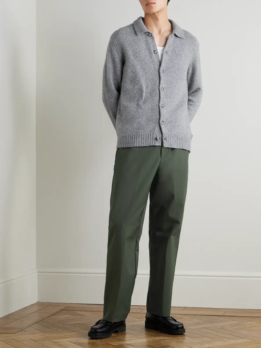 NN07 Paw 1089 Straight-Leg Cotton-Blend Twill Trousers - Men | Thumbnail 2