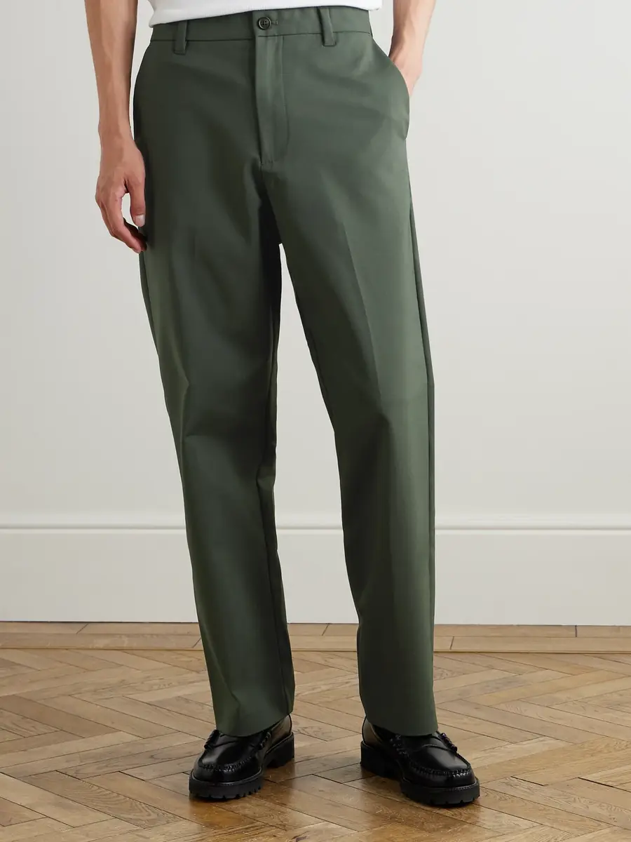 NN07 Paw 1089 Straight-Leg Cotton-Blend Twill Trousers - Men | Thumbnail 3
