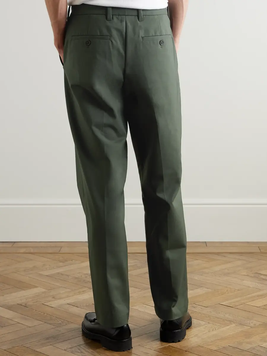 NN07 Paw 1089 Straight-Leg Cotton-Blend Twill Trousers - Men | Thumbnail 4