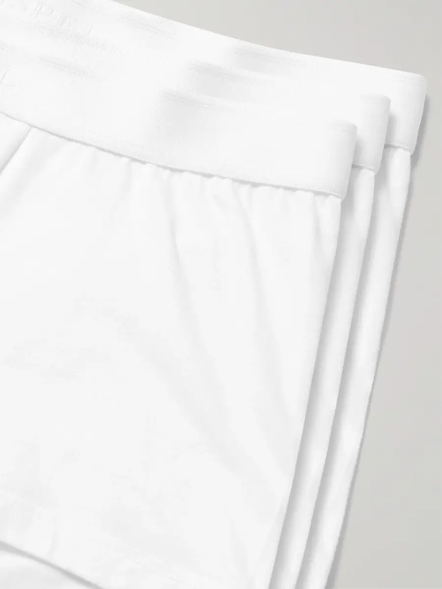 Sunspel Three-Pack Stretch-Cotton Boxer Briefs - Men | Thumbnail 2