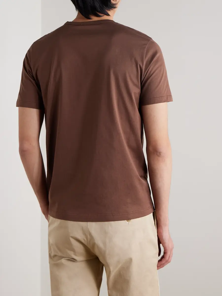 Sunspel Slim-Fit Cotton-Jersey T-Shirt - Men | Thumbnail 4 Sunspel Slim-Fit Cotton-Jersey T-Shirt - Men | Thumbnail 4