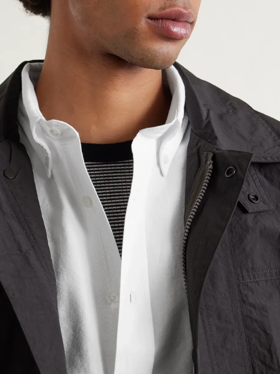 OFFICINE GÉNÉRALE Button-Down Collar Cotton Oxford Shirt - Men | Thumbnail 5 OFFICINE GÉNÉRALE Button-Down Collar Cotton Oxford Shirt - Men | Thumbnail 5