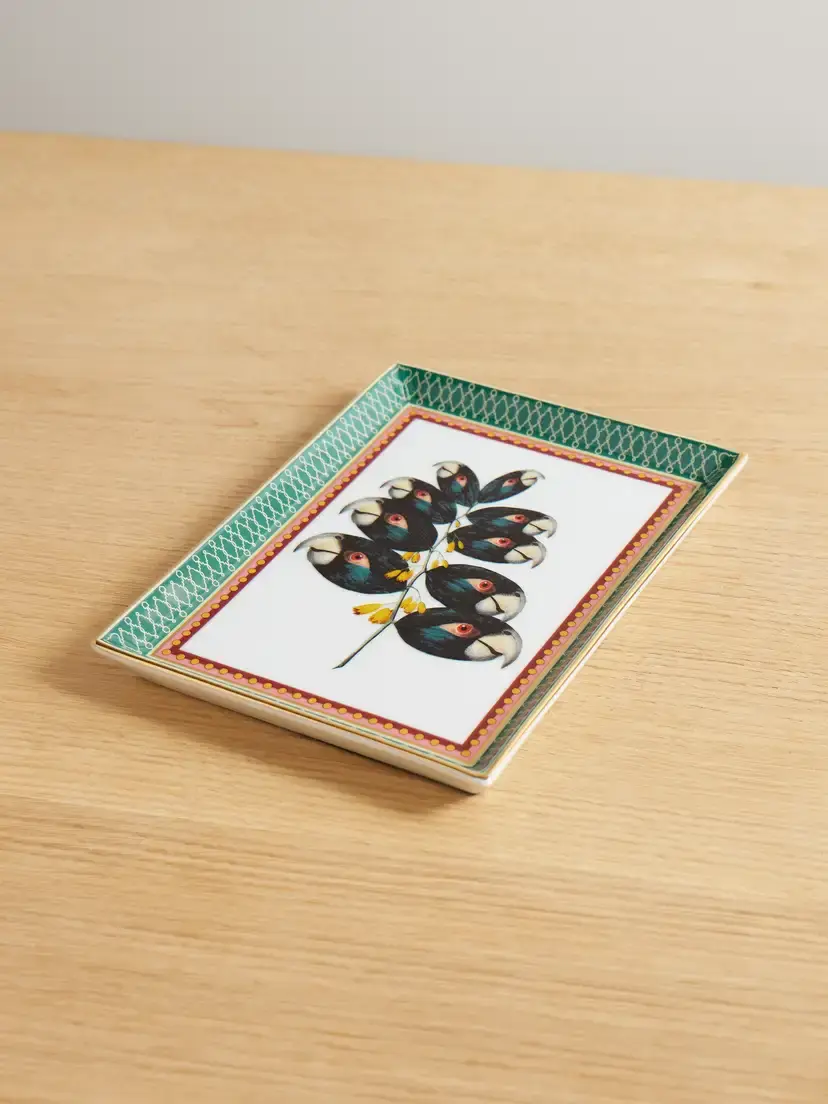 La DoubleJ + Beto Val Gold-plated Porcelain Tray | Thumbnail 3