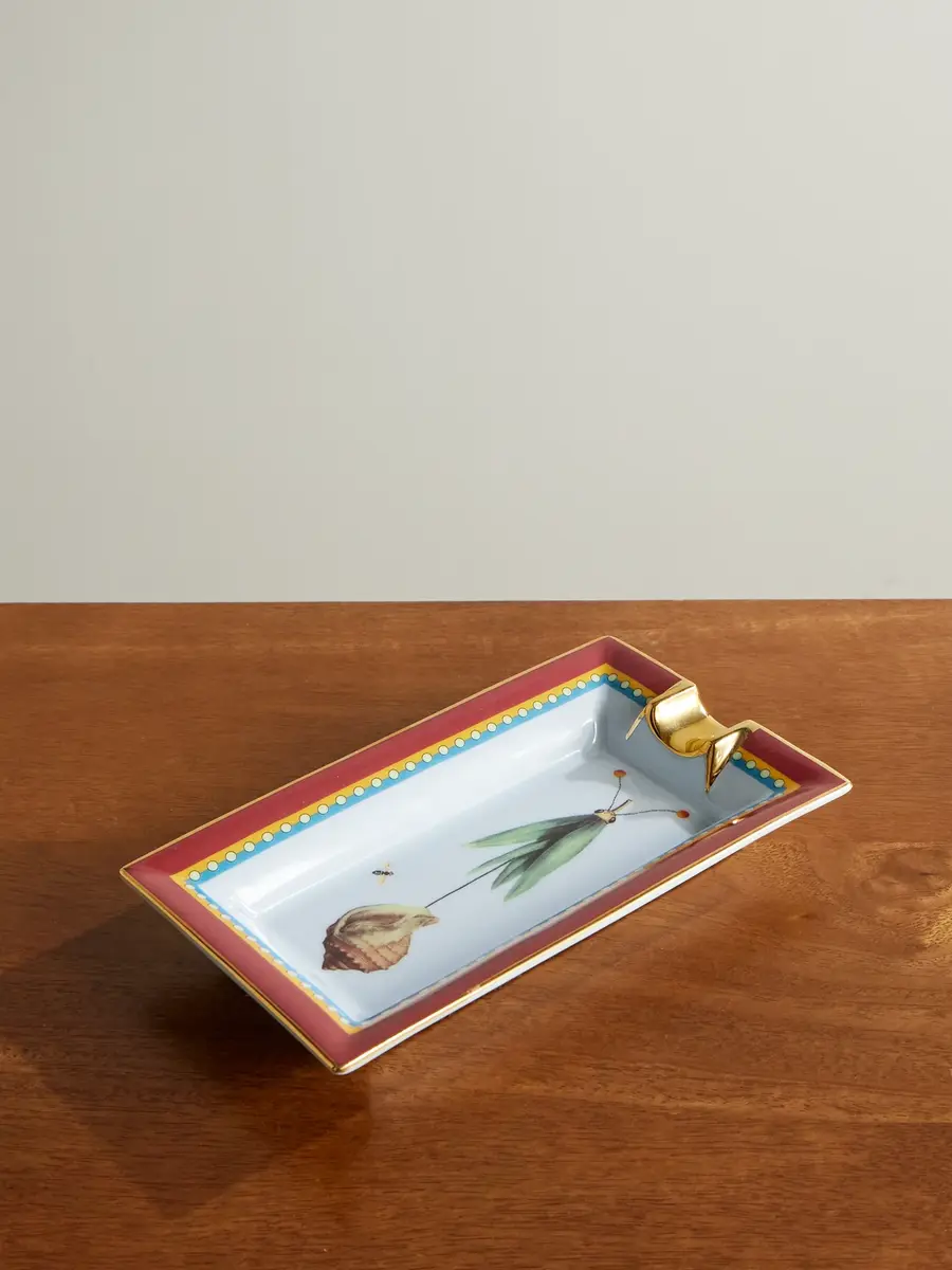 La DoubleJ Beto Val Leaftrail Painted Porcelain Incense Holder - Men | Image 1 La DoubleJ Beto Val Leaftrail Painted Porcelain Incense Holder - Men | Image 1