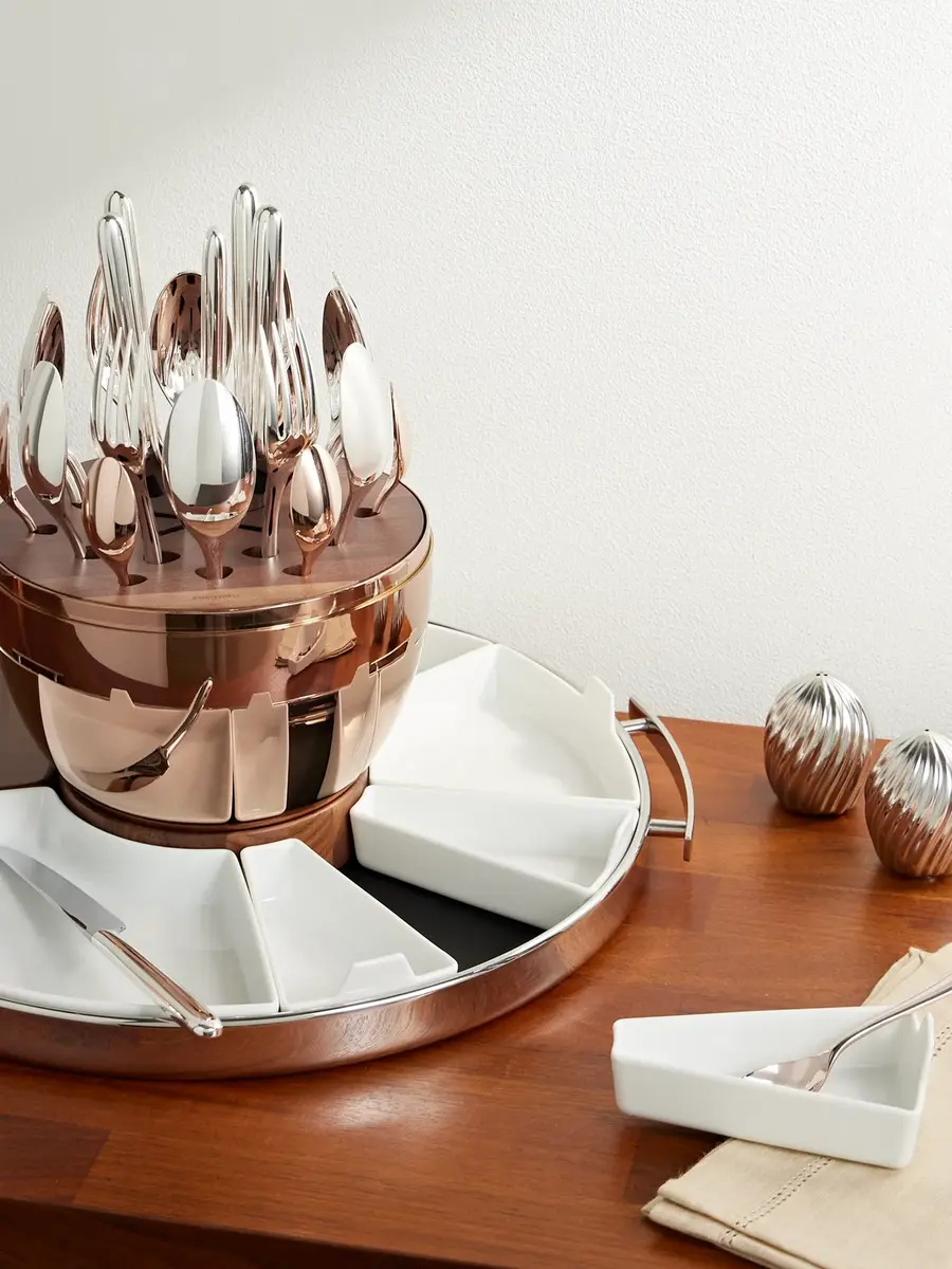 Christofle Mood Precious Set of 24 Rose Gold-Tone and Stainless Steel Cutlery - Men | Thumbnail 2 Christofle Mood Precious Set of 24 Rose Gold-Tone and Stainless Steel Cutlery - Men | Thumbnail 2