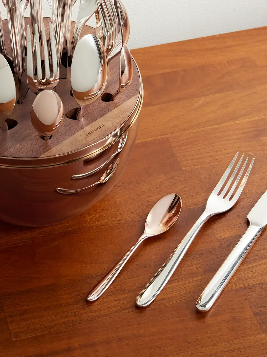 Christofle Mood Precious Set of 24 Rose Gold-Tone and Stainless Steel Cutlery - Men | Thumbnail 4 Christofle Mood Precious Set of 24 Rose Gold-Tone and Stainless Steel Cutlery - Men | Thumbnail 4