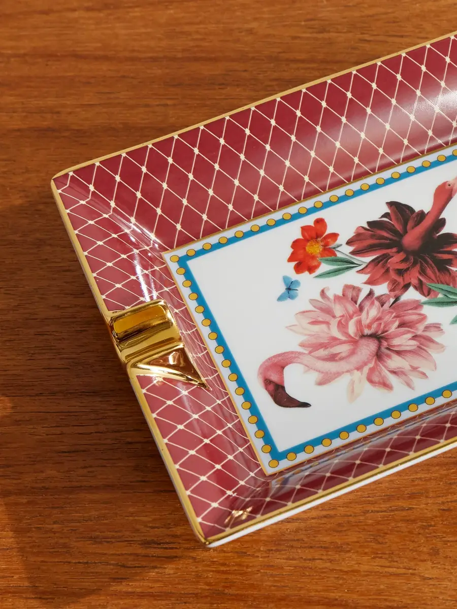 La DoubleJ + Beto Val Gold-plated Porcelain Ashtray | Thumbnail 3 La DoubleJ + Beto Val Gold-plated Porcelain Ashtray | Thumbnail 3