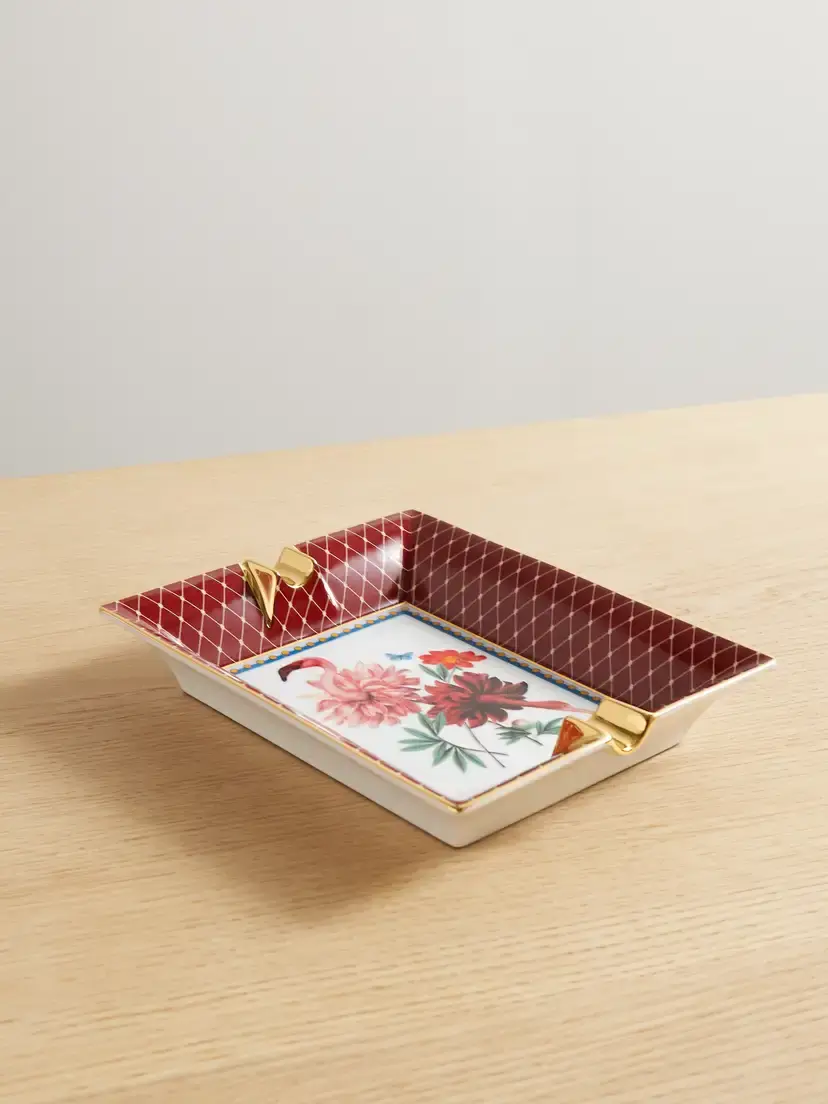 La DoubleJ + Beto Val Gold-plated Porcelain Ashtray | Thumbnail 4 La DoubleJ + Beto Val Gold-plated Porcelain Ashtray | Thumbnail 4