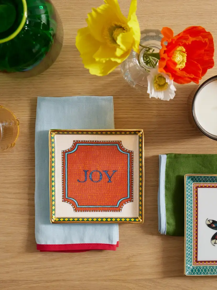 La DoubleJ Mini Gold-plated Porcelain Tray | Thumbnail 2 La DoubleJ Mini Gold-plated Porcelain Tray | Thumbnail 2