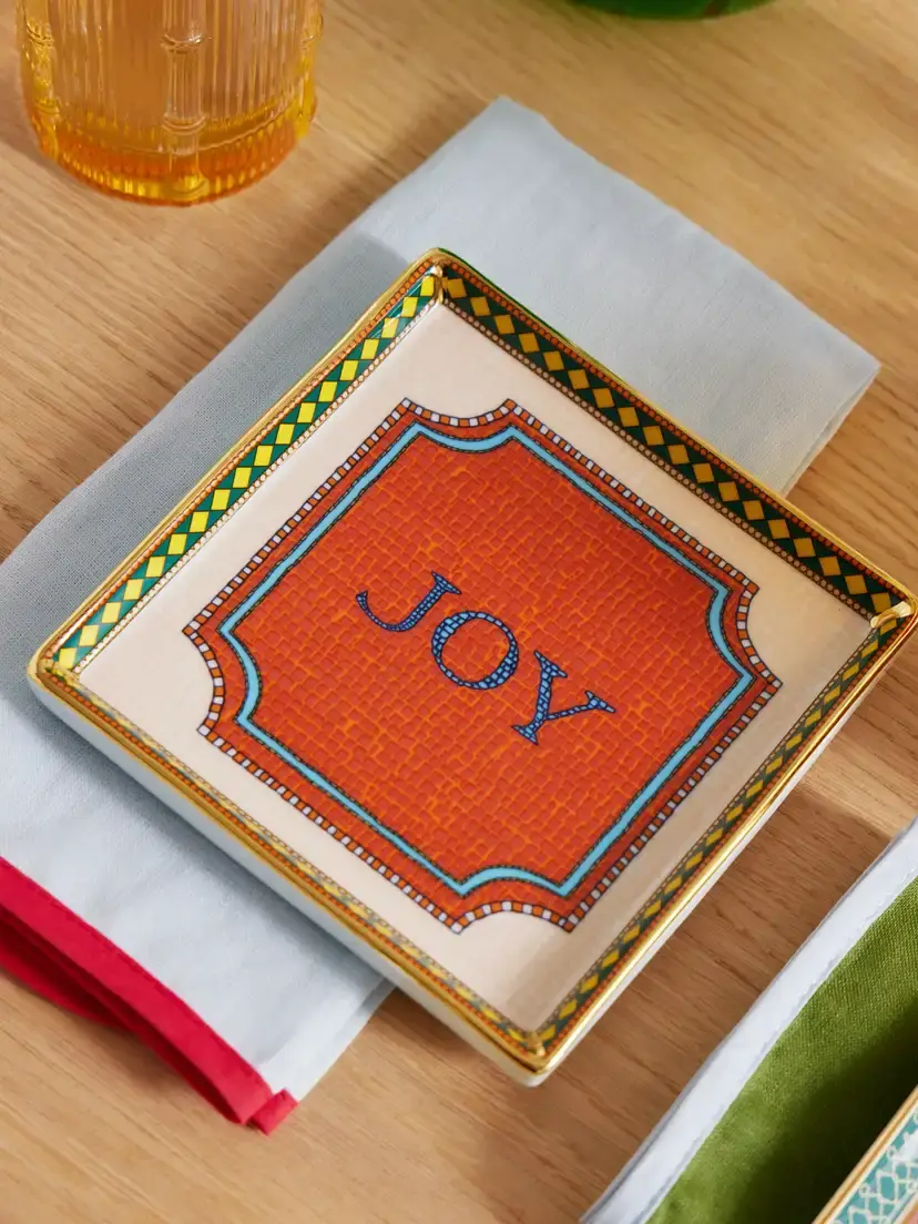 La DoubleJ Mini Gold-plated Porcelain Tray | Thumbnail 3 La DoubleJ Mini Gold-plated Porcelain Tray | Thumbnail 3