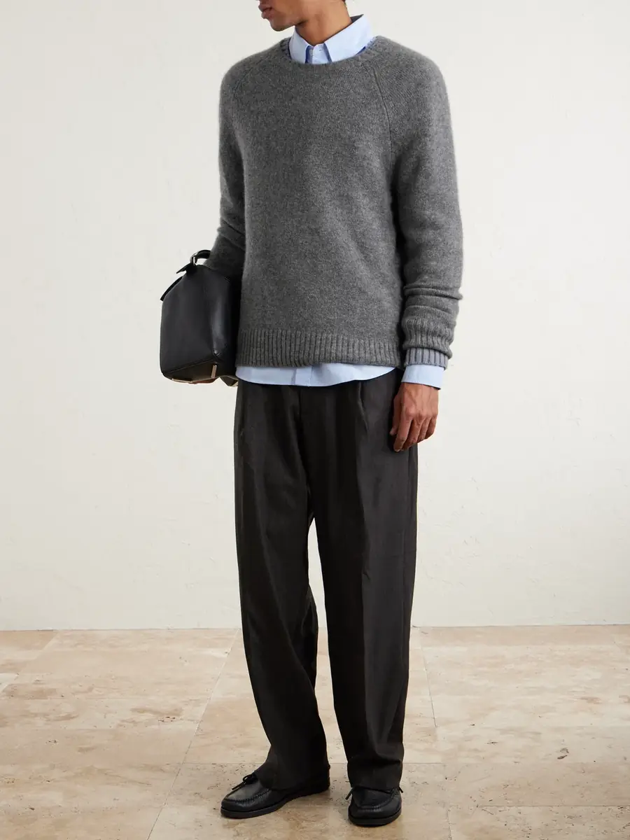 James Perse Rib-Trimmed Cashmere Sweater - Men | Thumbnail 2
