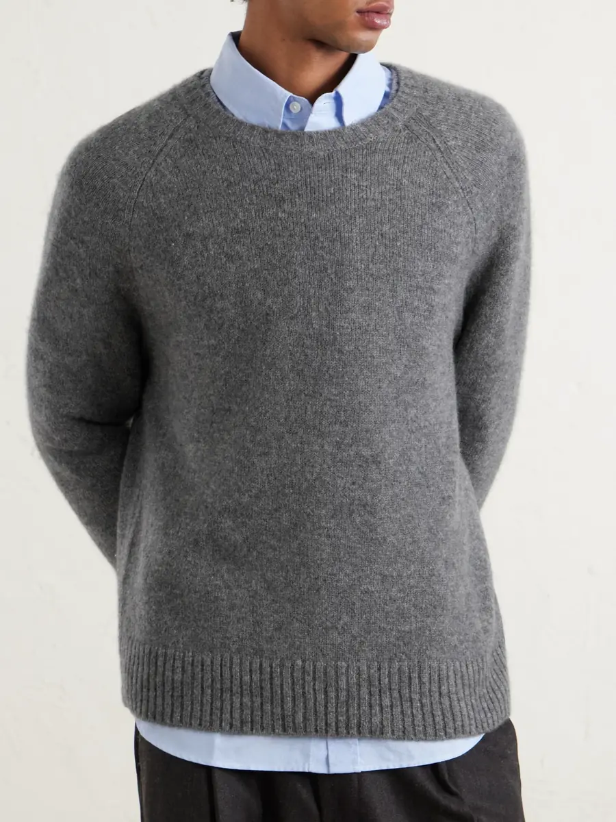 James Perse Rib-Trimmed Cashmere Sweater - Men | Thumbnail 3