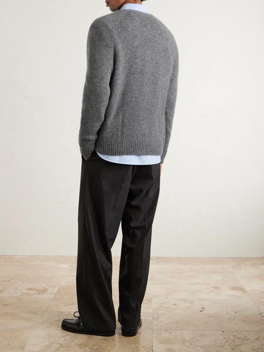 James Perse Rib-Trimmed Cashmere Sweater - Men | Thumbnail 4