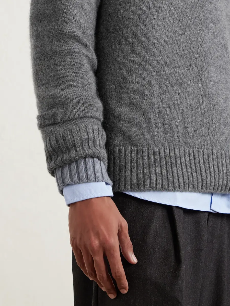 James Perse Rib-Trimmed Cashmere Sweater - Men | Thumbnail 5