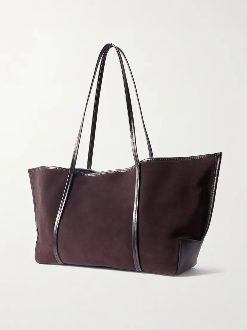 St. Agni Bateau Leather-trimmed Suede Tote | Thumbnail 3 St. Agni Bateau Leather-trimmed Suede Tote | Thumbnail 3
