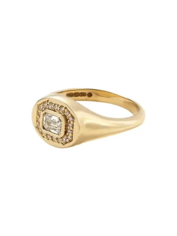 The Essential Splurge 14-karat Gold Diamond Pinky Ring