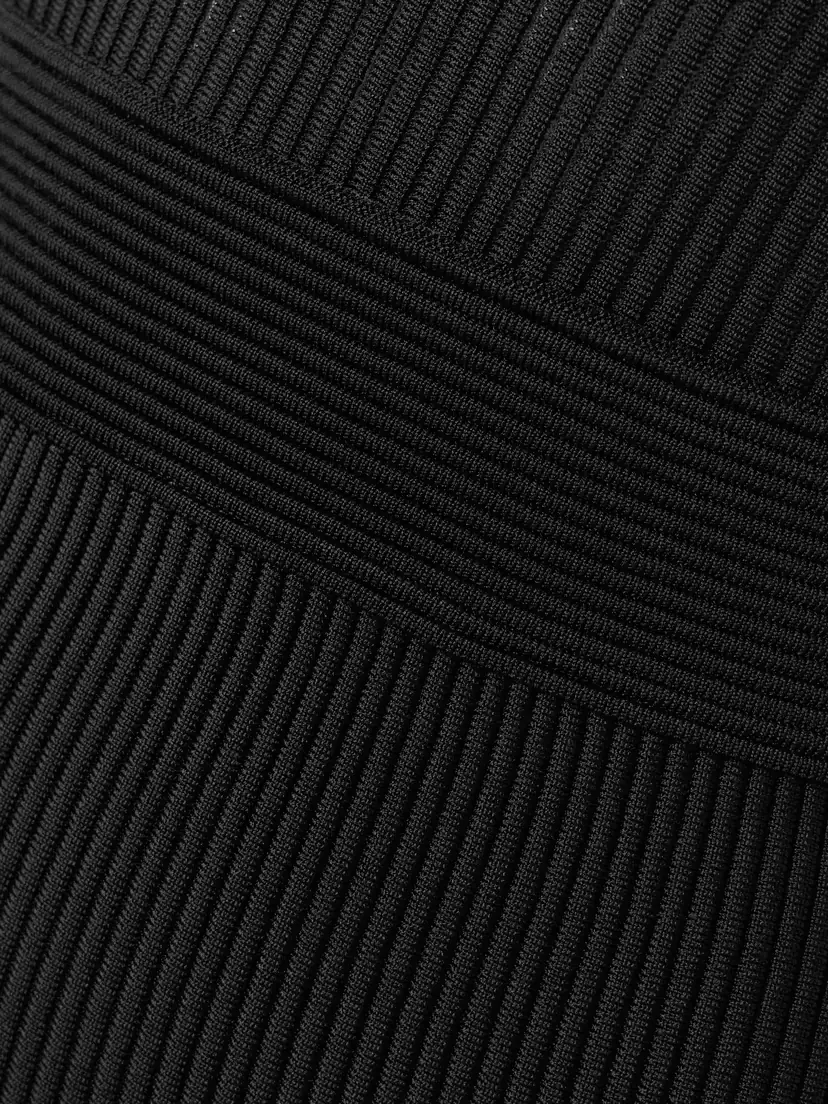 Balmain Ribbed Jersey Halterneck Midi Dress | Thumbnail 4