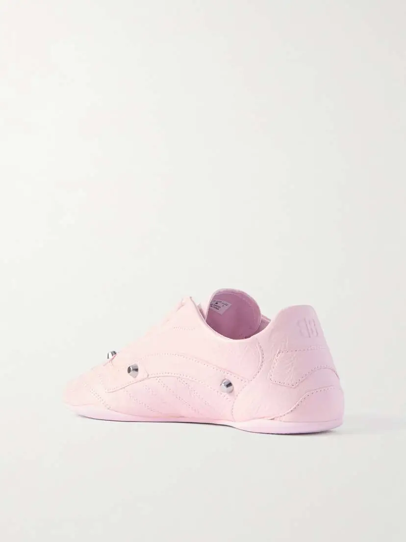 Balenciaga City Studded Crinkled-leather Sneakers | Thumbnail 3 Balenciaga City Studded Crinkled-leather Sneakers | Thumbnail 3