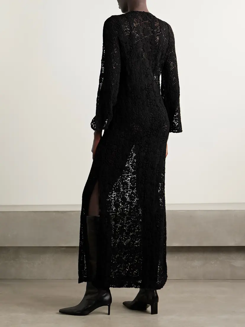 Nili Lotan Della Crocheted Cotton Maxi Dress | Thumbnail 3
