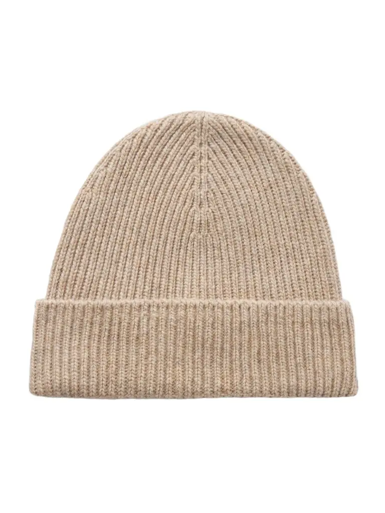 Johnstons of Elgin Ribbed Cashmere Beanie | Image 1 Johnstons of Elgin Ribbed Cashmere Beanie | Image 1
