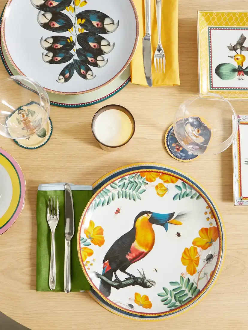 La DoubleJ + Beto Val Gold-plated Painted Porcelain Plate | Thumbnail 2