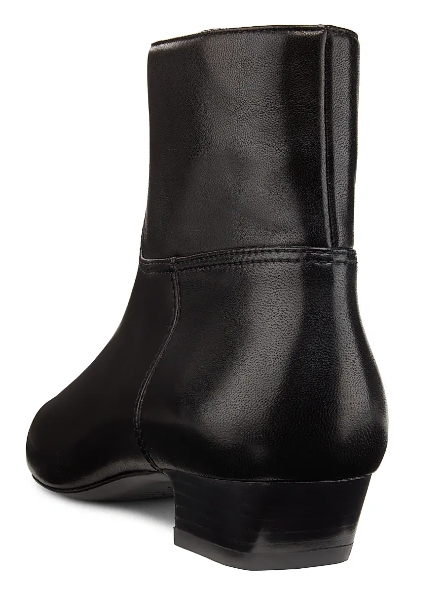 Stuart Weitzman Women's Stassi Leather Ankle Boots | Thumbnail 3 Stuart Weitzman Women's Stassi Leather Ankle Boots | Thumbnail 3