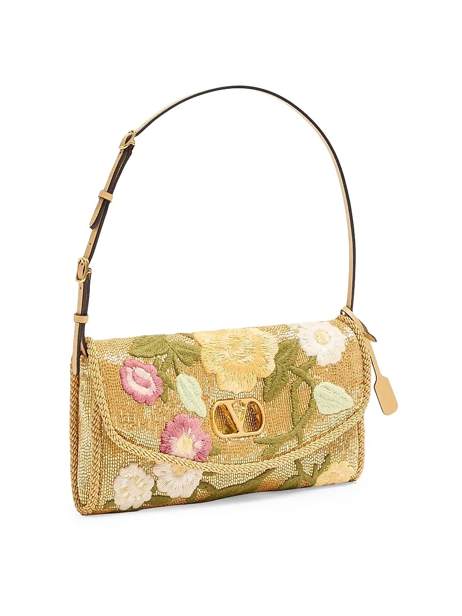 Valentino Women's DeVain Small Embroidered Shoulder Bag | Thumbnail 4 Valentino Women's DeVain Small Embroidered Shoulder Bag | Thumbnail 4