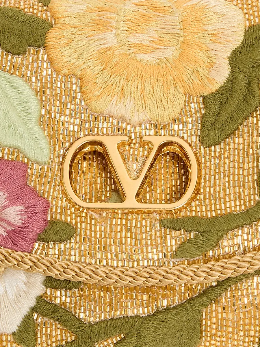 Valentino Women's DeVain Small Embroidered Shoulder Bag | Thumbnail 8 Valentino Women's DeVain Small Embroidered Shoulder Bag | Thumbnail 8