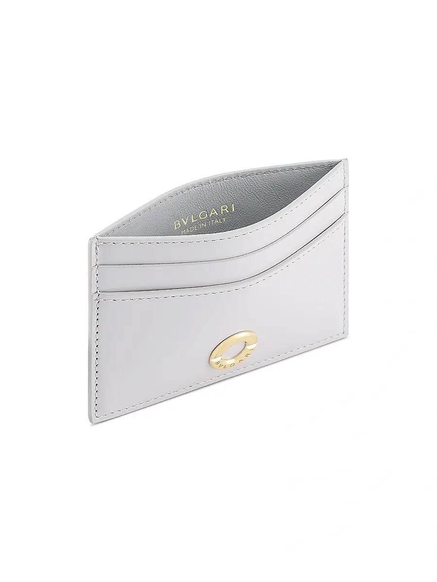 BVLGARI Women's Logo Leather Card Holder | Thumbnail 2 BVLGARI Women's Logo Leather Card Holder | Thumbnail 2