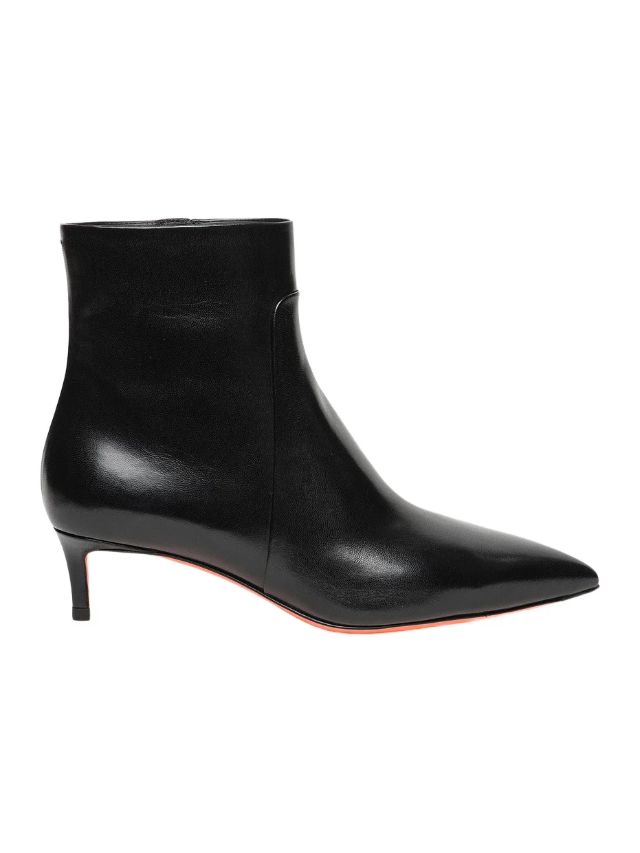Women's 45MM Leather Kitten-Heel Ankle Boots Women's 45MM Leather Kitten-Heel Ankle Boots