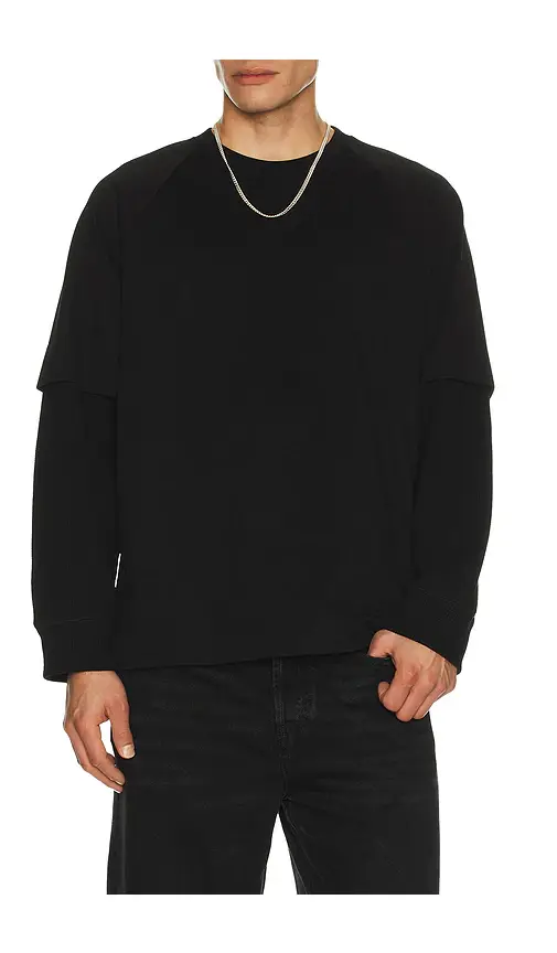 Helmut Lang Double Layer Waffle T-Shirt | Image 1 Helmut Lang Double Layer Waffle T-Shirt | Image 1