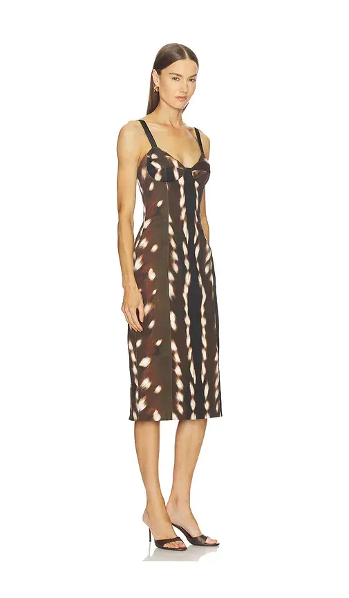Vaillant Drill Bustier Midi Dress | Thumbnail 2 Vaillant Drill Bustier Midi Dress | Thumbnail 2