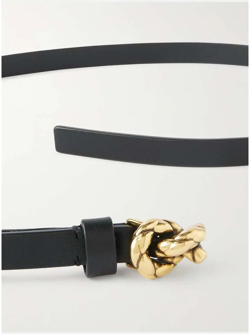 Bottega Veneta Knot Embellished Leather Belt | Thumbnail 3