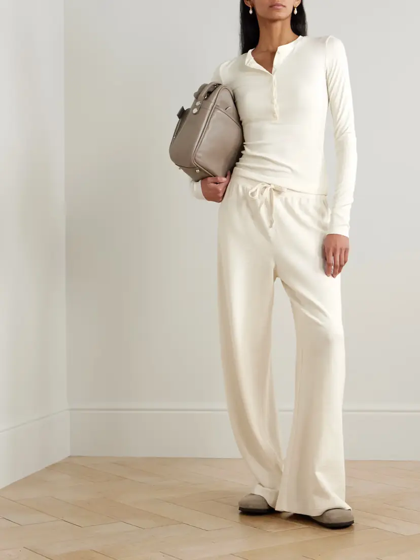 ÉTERNE Ribbed-knit Henley Top | Thumbnail 2 ÉTERNE Ribbed-knit Henley Top | Thumbnail 2