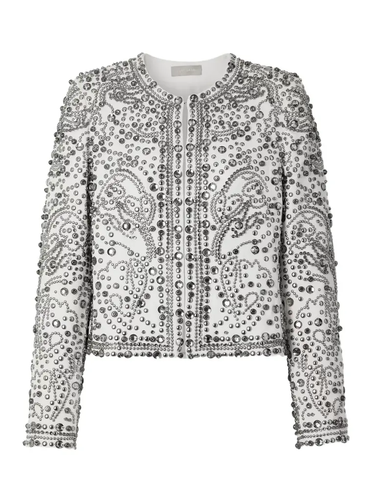 Elie Saab Studded And Crystal-embellished Cady Jacket | Image 1 Elie Saab Studded And Crystal-embellished Cady Jacket | Image 1