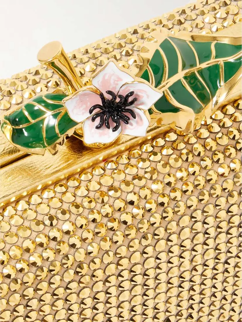 Bottega Veneta Knot Embellished Metallic Leather Clutch | Thumbnail 4