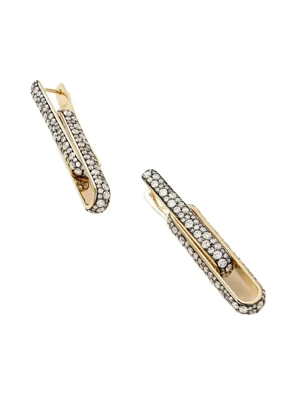 Stirrup 14-karat Gold Diamond Earrings Stirrup 14-karat Gold Diamond Earrings